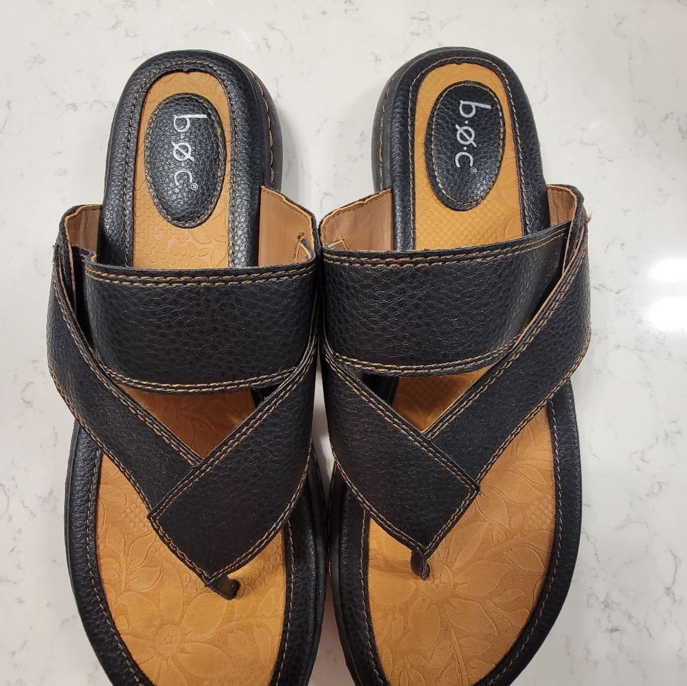 b.o.c. Leather sandals size 10